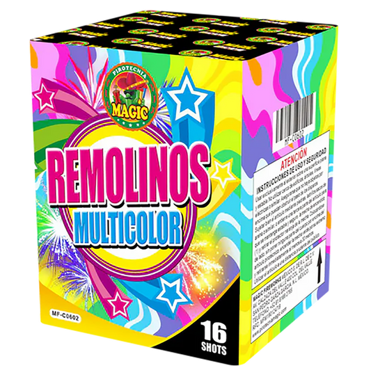 REMOLINOS MULTICOLOR 16 TIROS